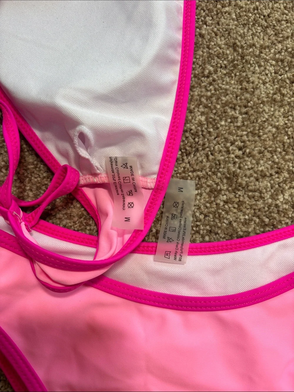 Hot Pink Two-Piece Bikini